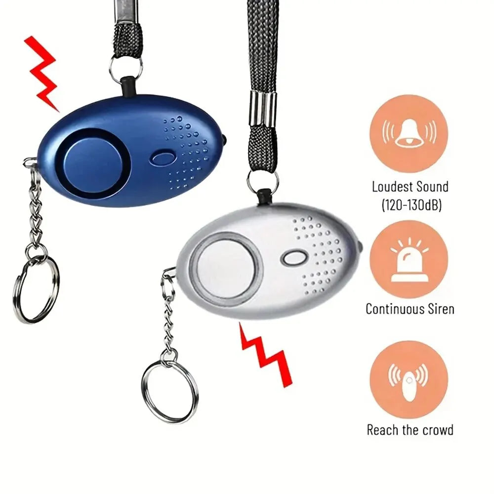 Personlig Säkerhetslarm med LED-lampa (130 dB) – SafeSound