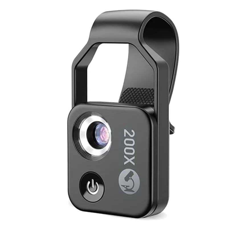 VisionScope Mobil Mikroskop | Högupplöst 200x Klippobjektiv för Smartphones