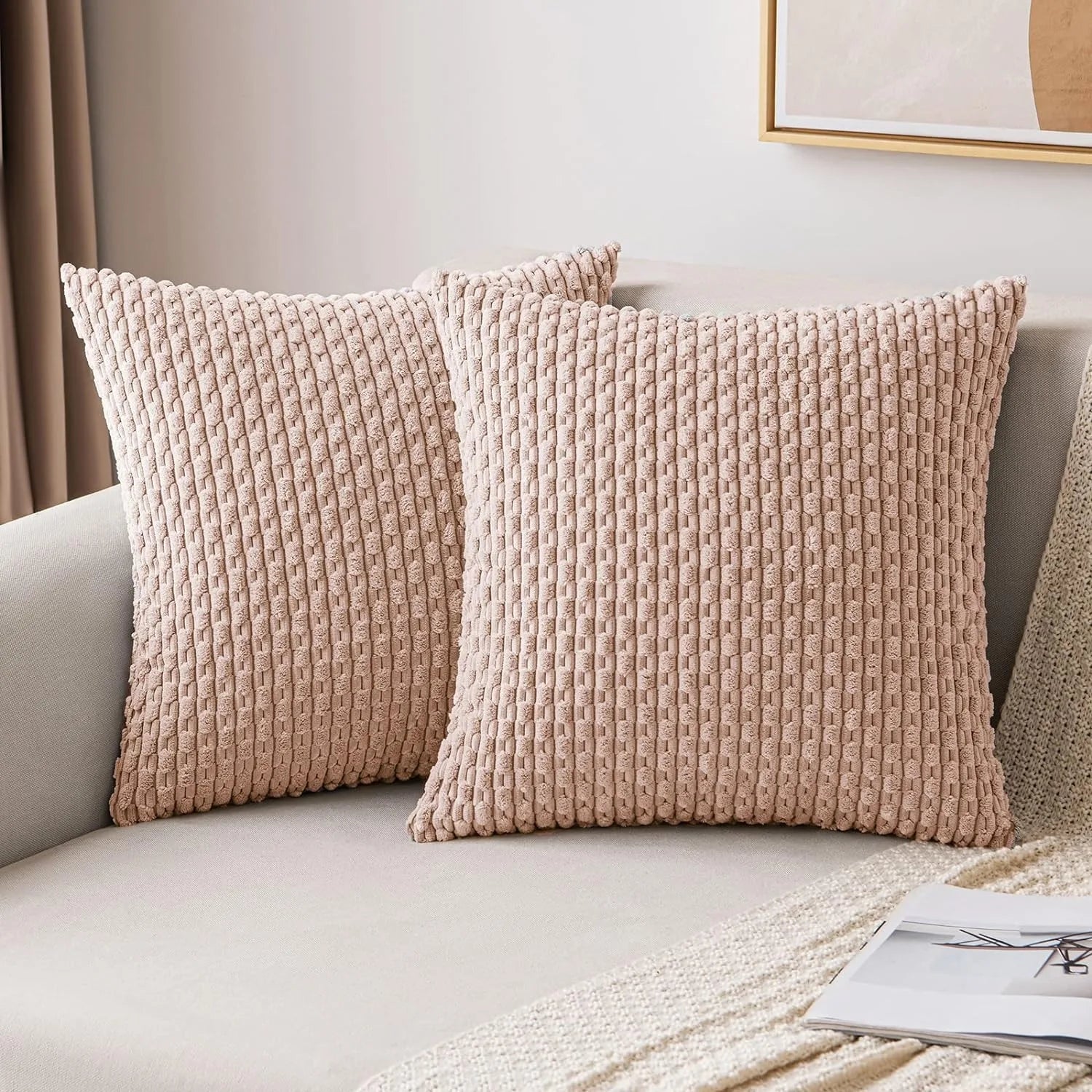 Kuddfodral i kord i Boho-stil – Velvia