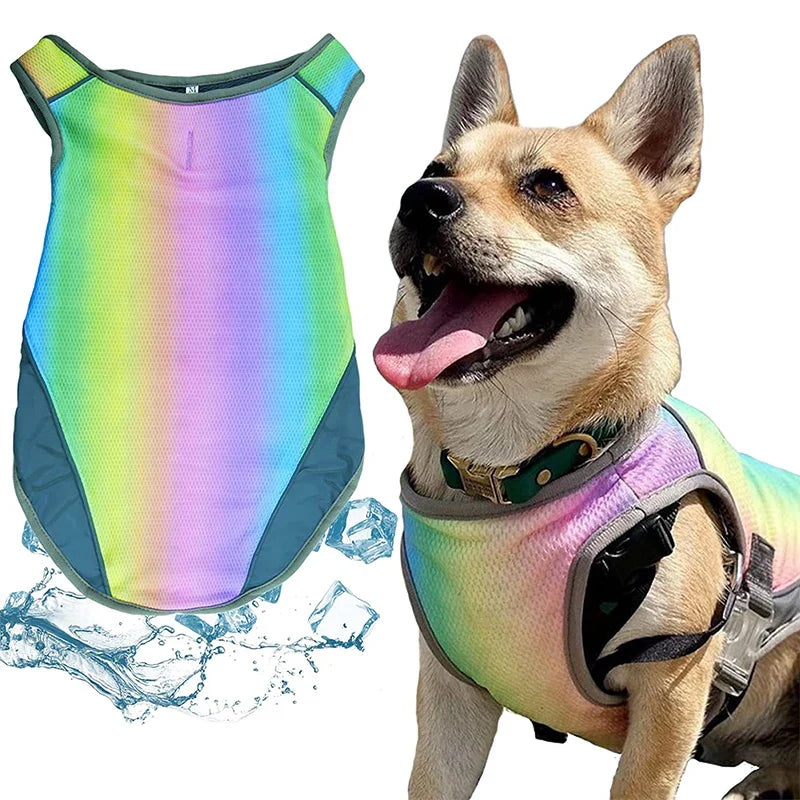PawLux Ultra-Cool Hundväst | Andningsbar Kylning och UV-skydd för Varmt Väder