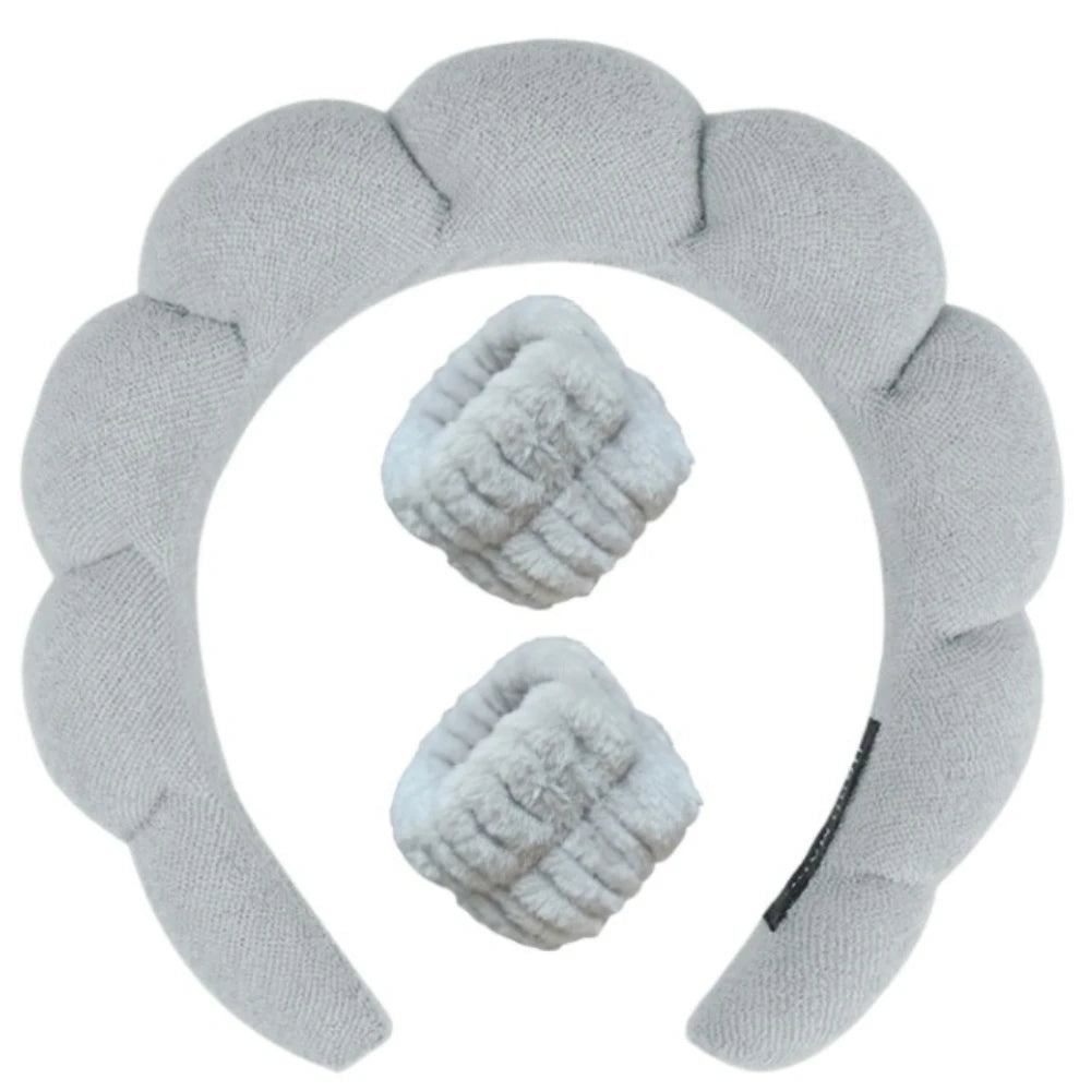 Plush Spa Huvudband & Armband Set - Fluffiea