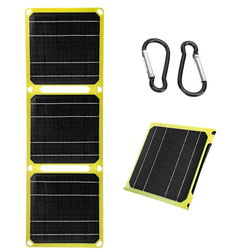 SolarLux RadiantFold Bärbar Laddare | Hög-effektiv hopfällbar solpanelsladdare för energi på språng