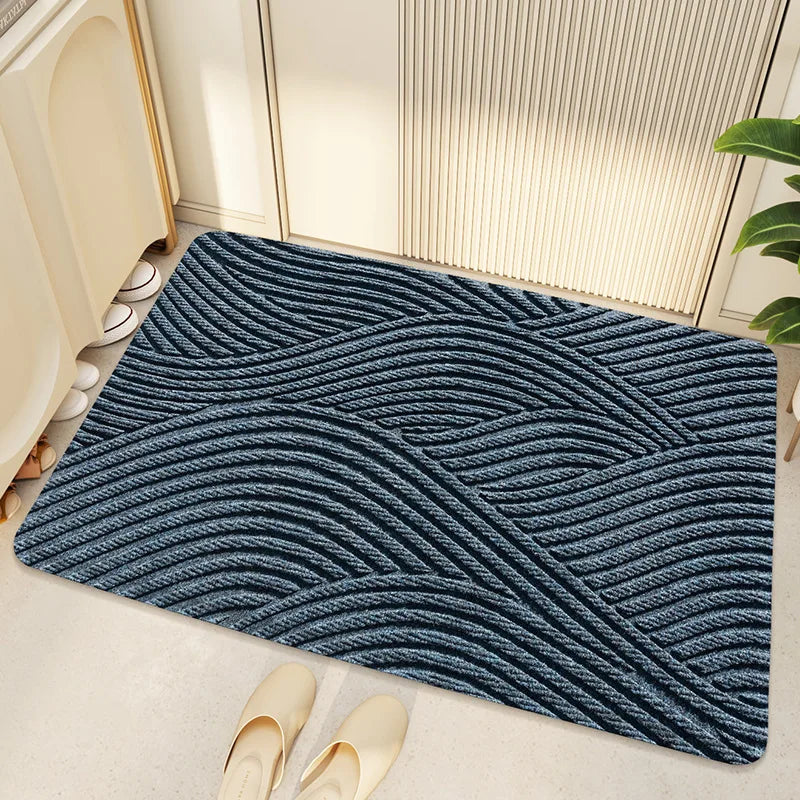 MatLuxe Elegant Geometrisk Dörrmatta | Smutsfångande och Väderbeständig Golvskydd