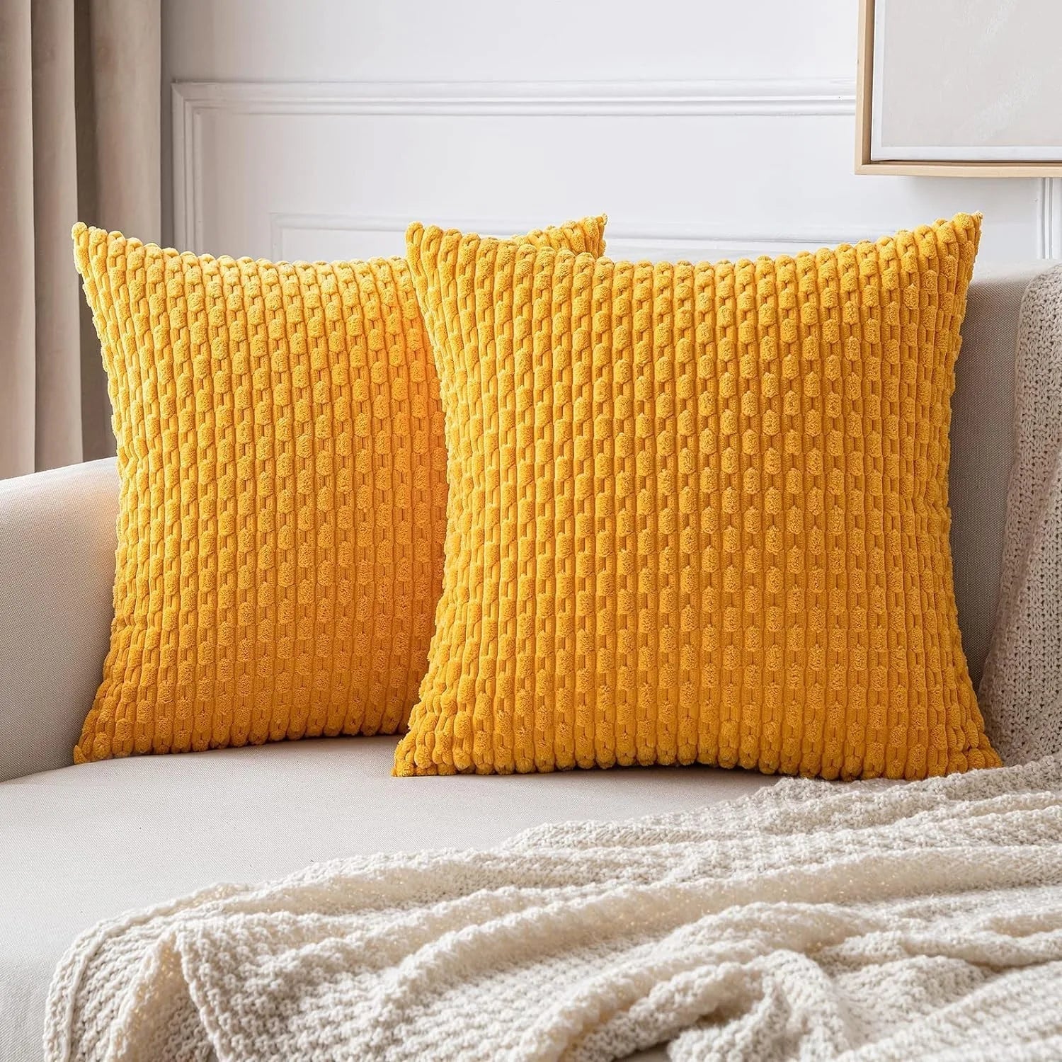 Kuddfodral i kord i Boho-stil – Velvia