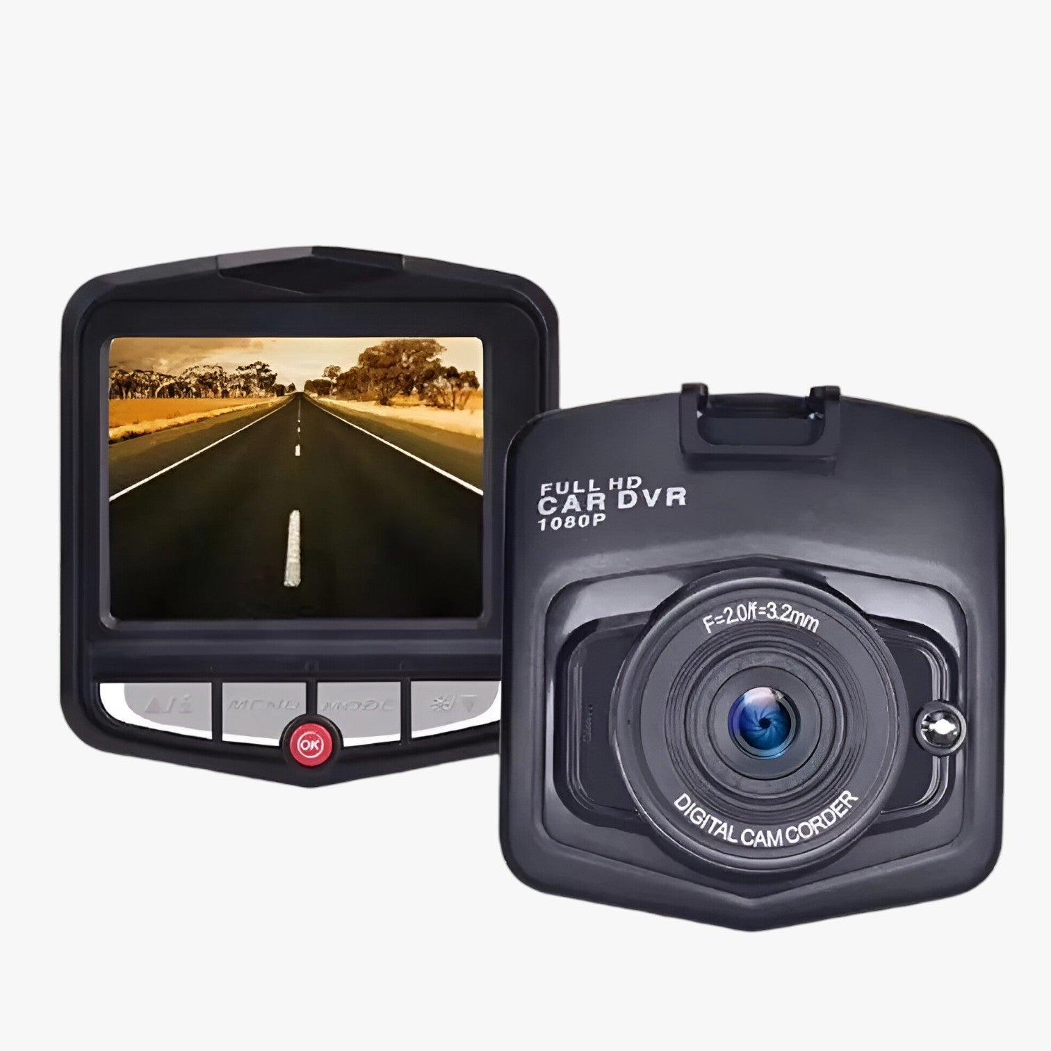Kompakt 1080p HD Dashcam – Nattseende med Loopinspelning