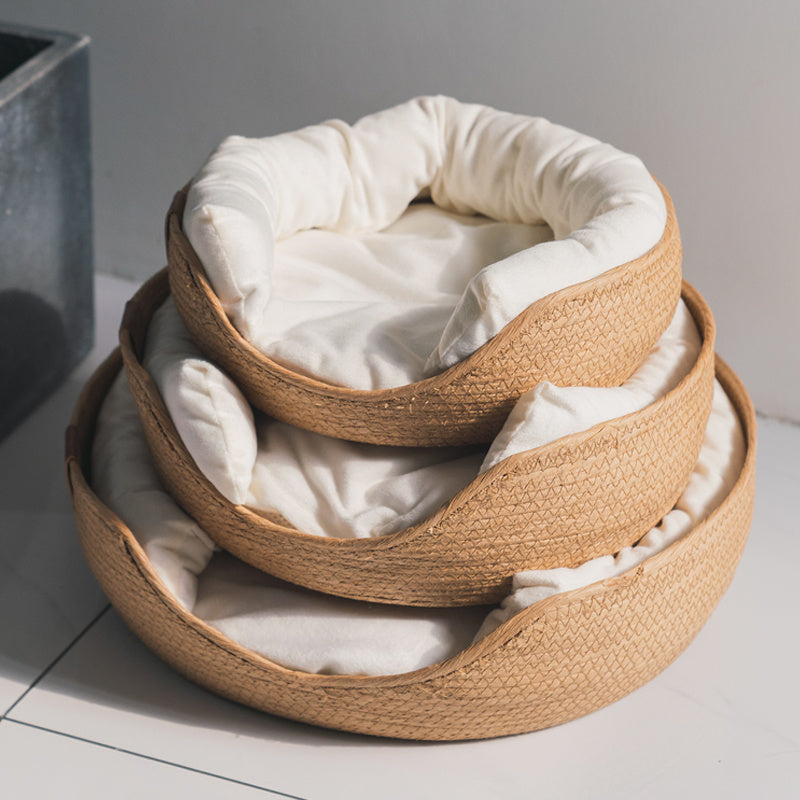 Handgjord, Bekväm Kattbädd – LuxeSnooze
