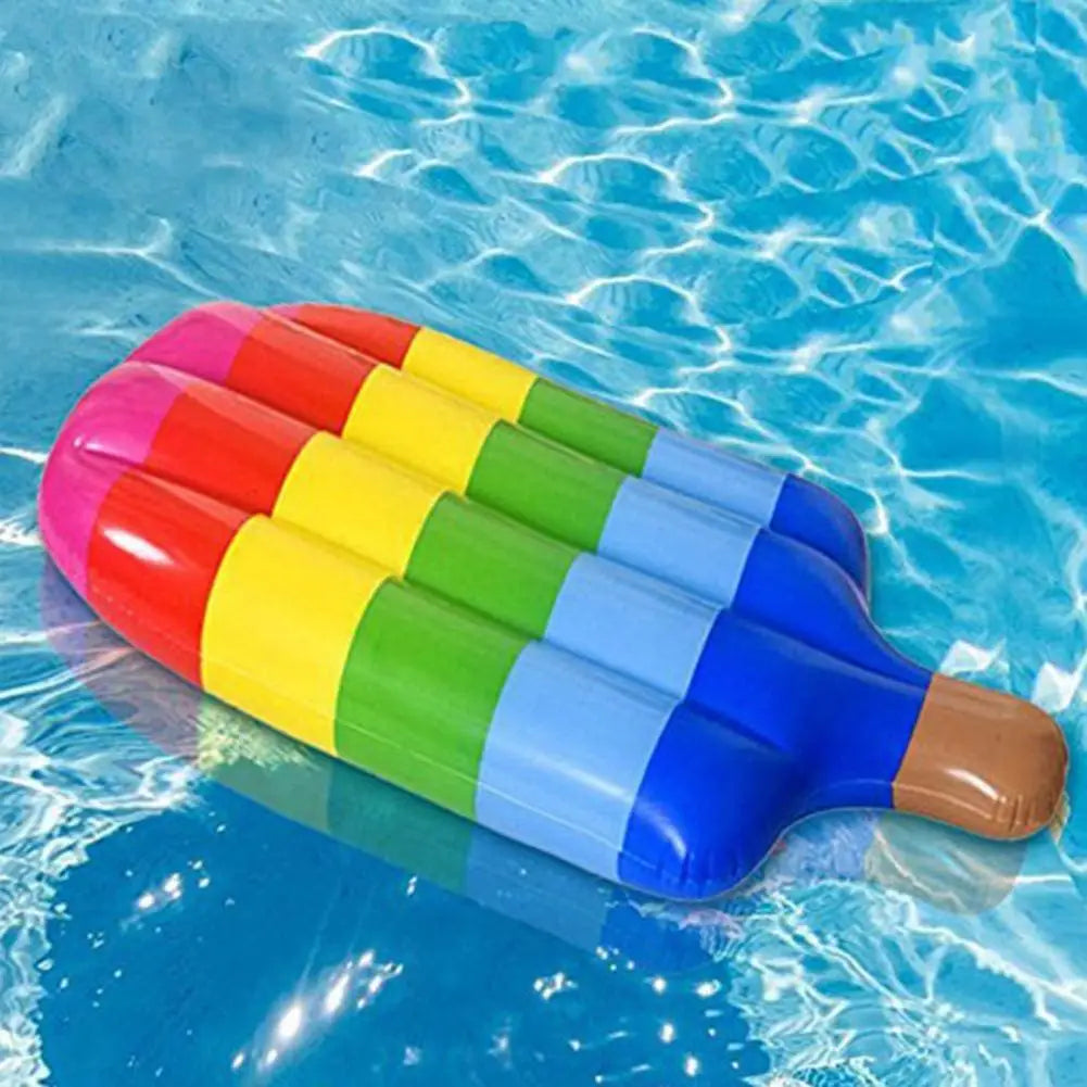 Uppblåsbar Pool Float i Glassform – Glädjefylld Regnbågs Lounge för Poolen