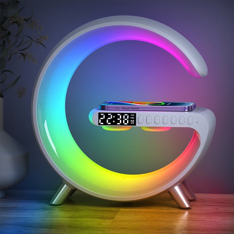 Trådlös Laddare med Högtalare - ChargeGlow