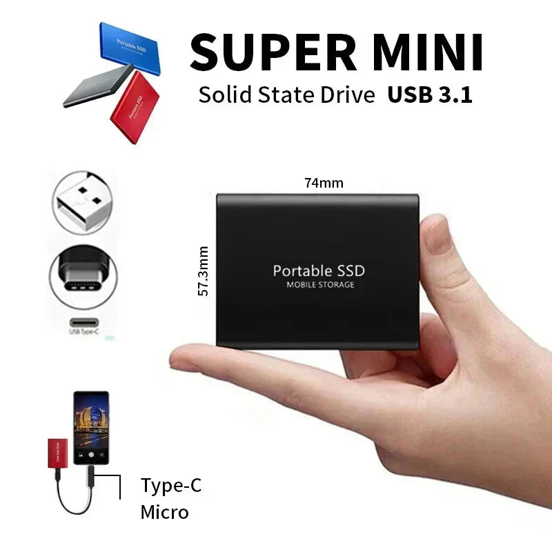 Ultraf snabb 128TB SSD – Kompakt. Hållbar. Alltid redo