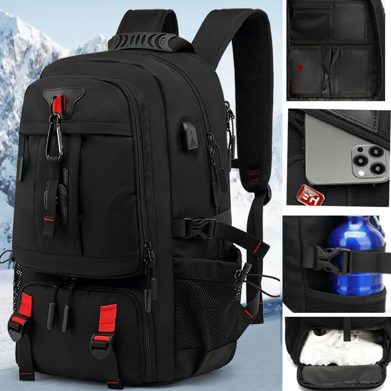 TechTrek Pro Explorer Ryggsäck – Rymlig och Smart Ansluten