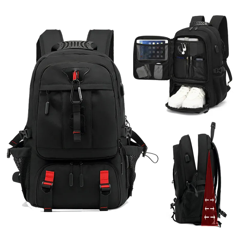 Ryggsäck med USB-anslutning och stor kapacitet (50-80L) – UrbanTrail