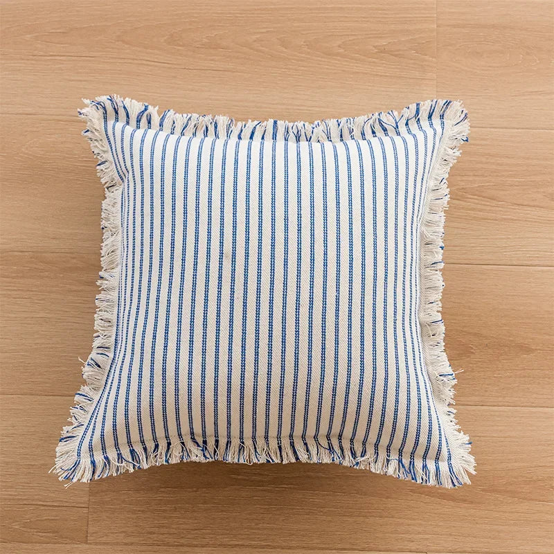 Jacquard Kuddöverdrag med Fransar – Tidlös och Bekväm
