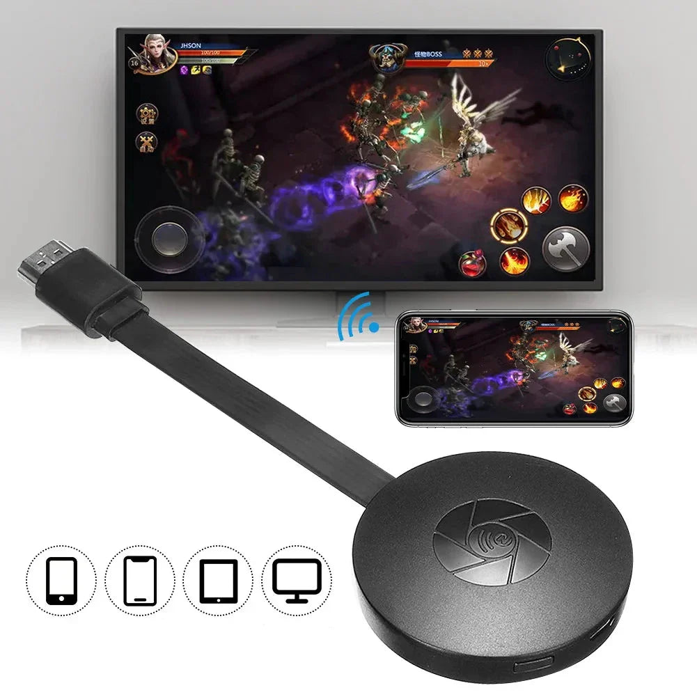 PrimeCast Pro Trådlös Adapter | Full HD Mediaströmning för Mobila Enheter