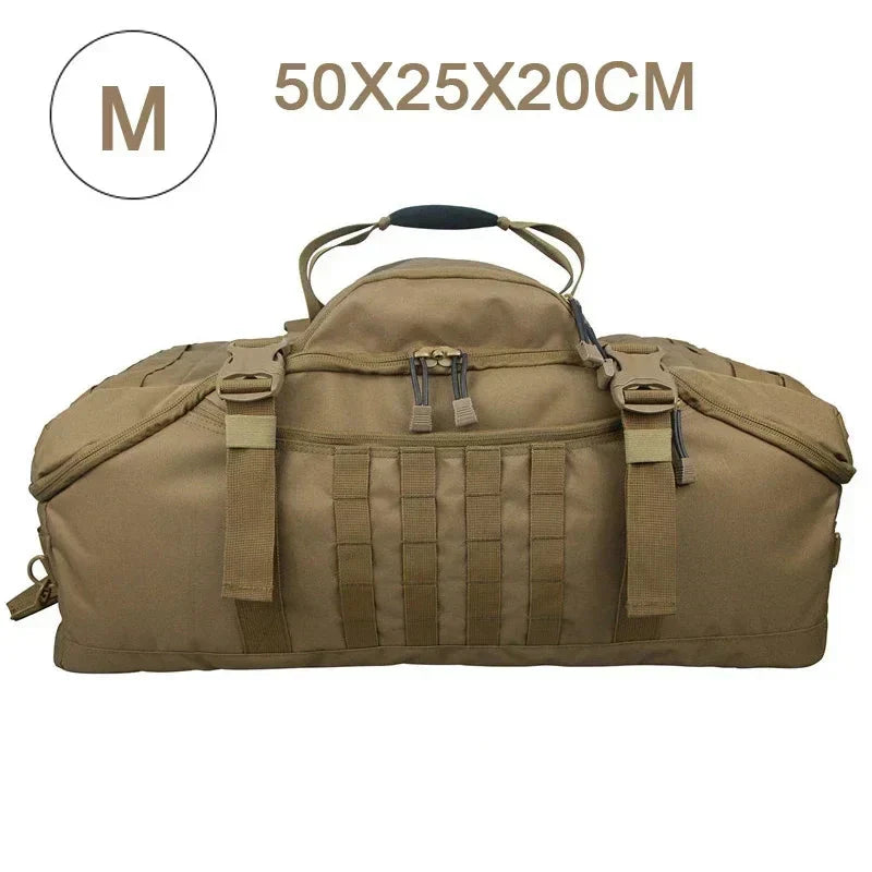Stor Taktisk Resväska och Ryggsäck - TrailTrek Duffle