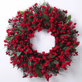 Guirnaldas navideñas de bayas rojas