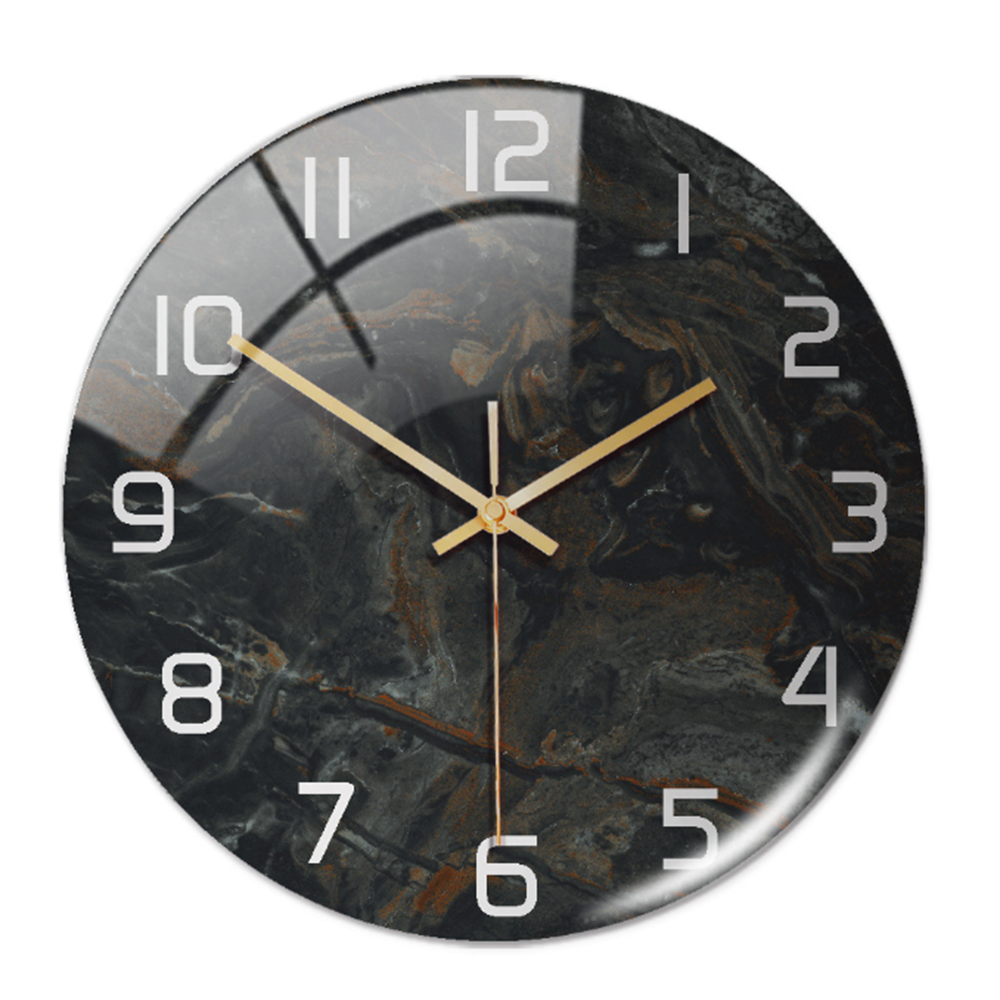 Stilren Väggklocka med Marmor Effekt – MarbleTime