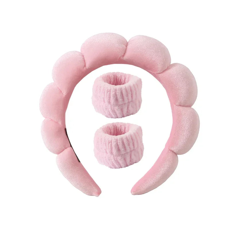 Plush Spa Huvudband & Armband Set - Fluffiea