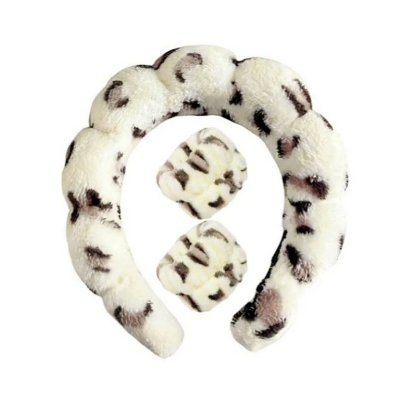Plush Spa Huvudband & Armband Set - Fluffiea