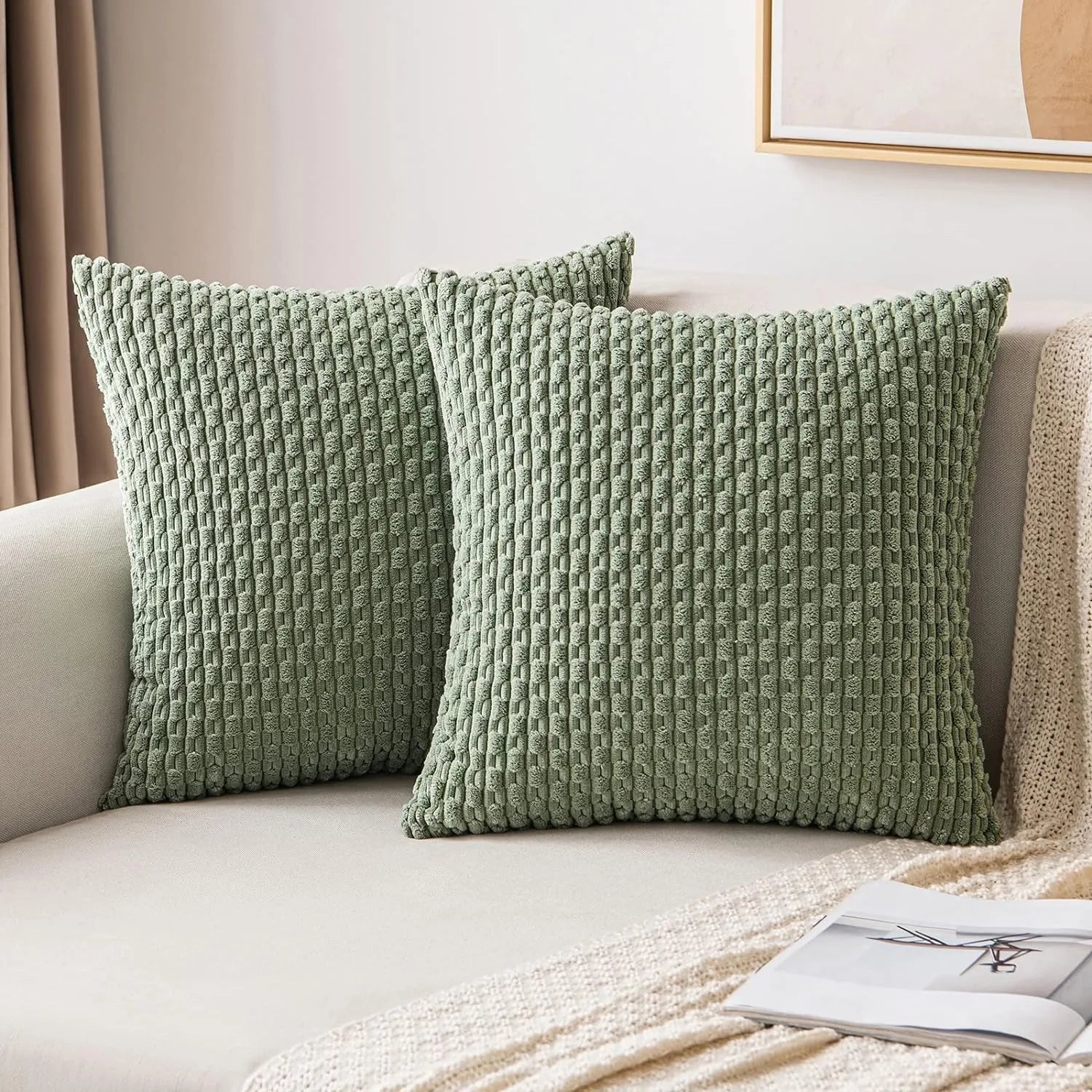 Kuddfodral i kord i Boho-stil – Velvia