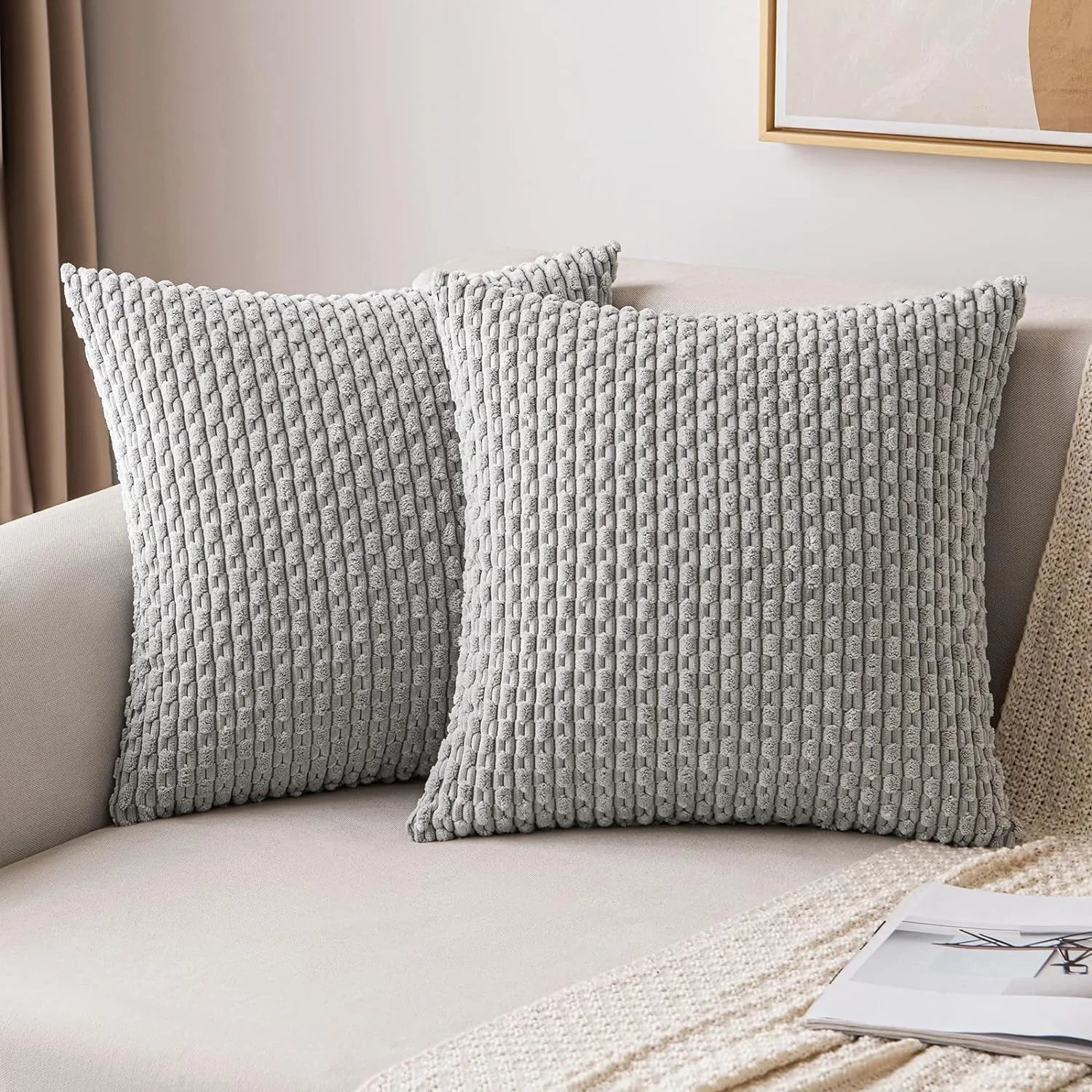 Kuddfodral i kord i Boho-stil – Velvia