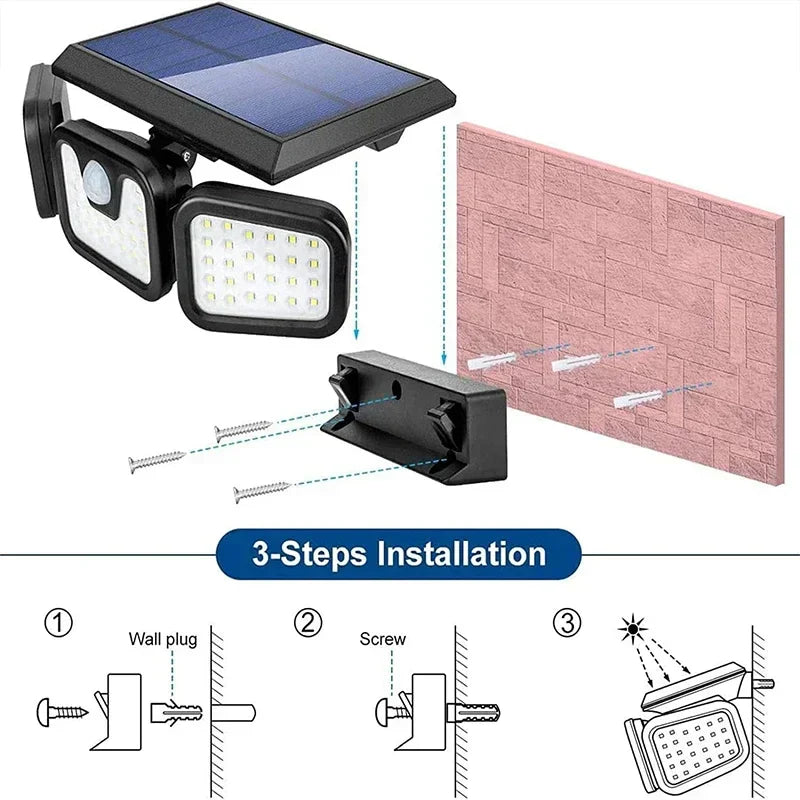 Solenergi Vägglampa - EcoBright