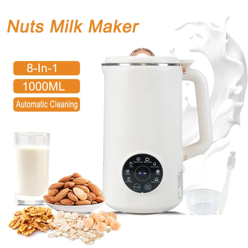 8-i-1 Nötmjölkstillverkare (1000 ml) - NutriBlend