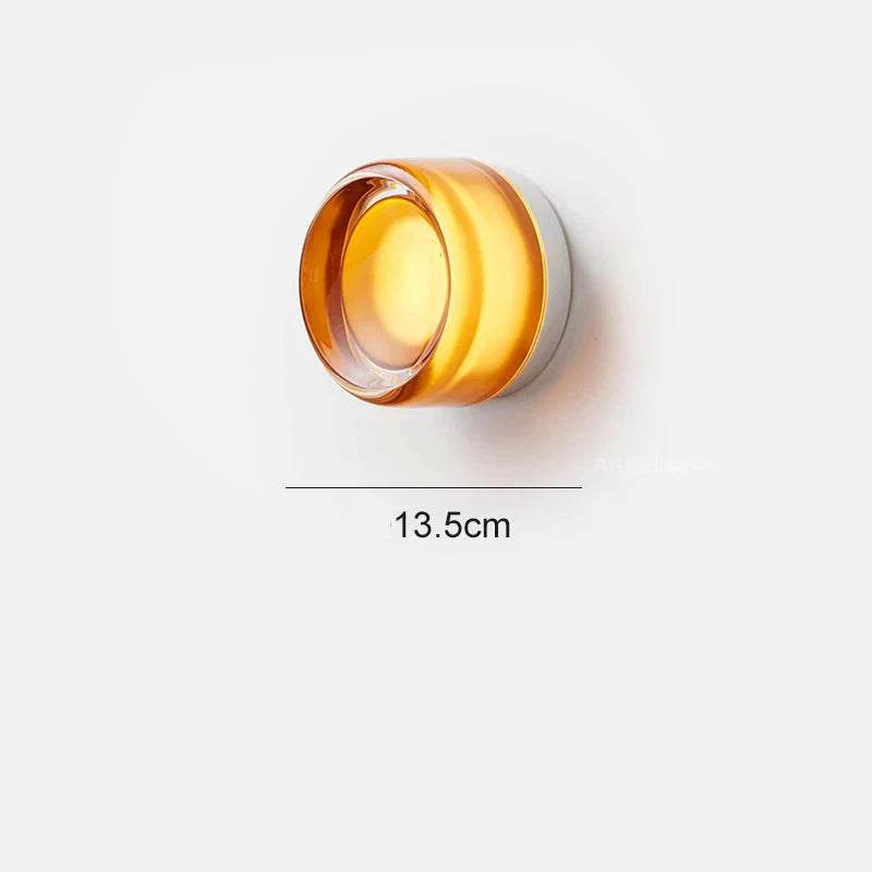 LustreLume Designer vägglampa | Modern cirkulär belysning för sovrum och hallar