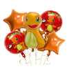 Pikachu och Charmander Aluminiumballonger – Partydekoration för Pokémon-fans