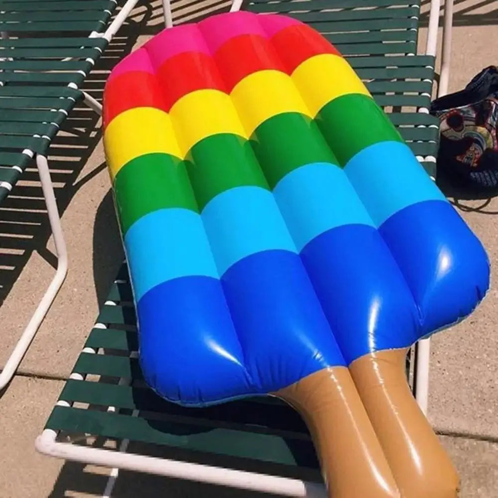 Uppblåsbar Pool Float i Glassform – Glädjefylld Regnbågs Lounge för Poolen