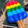 Uppblåsbar Pool Float i Glassform – Glädjefylld Regnbågs Lounge för Poolen