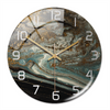 Stilren Väggklocka med Marmor Effekt – MarbleTime