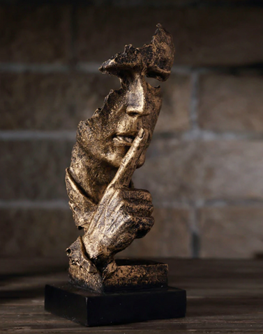 Abstrakt Guldskulptur – Soren