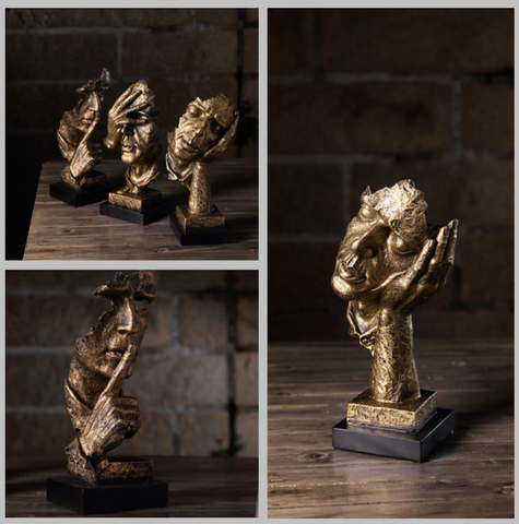 Abstrakt Guldskulptur – Soren