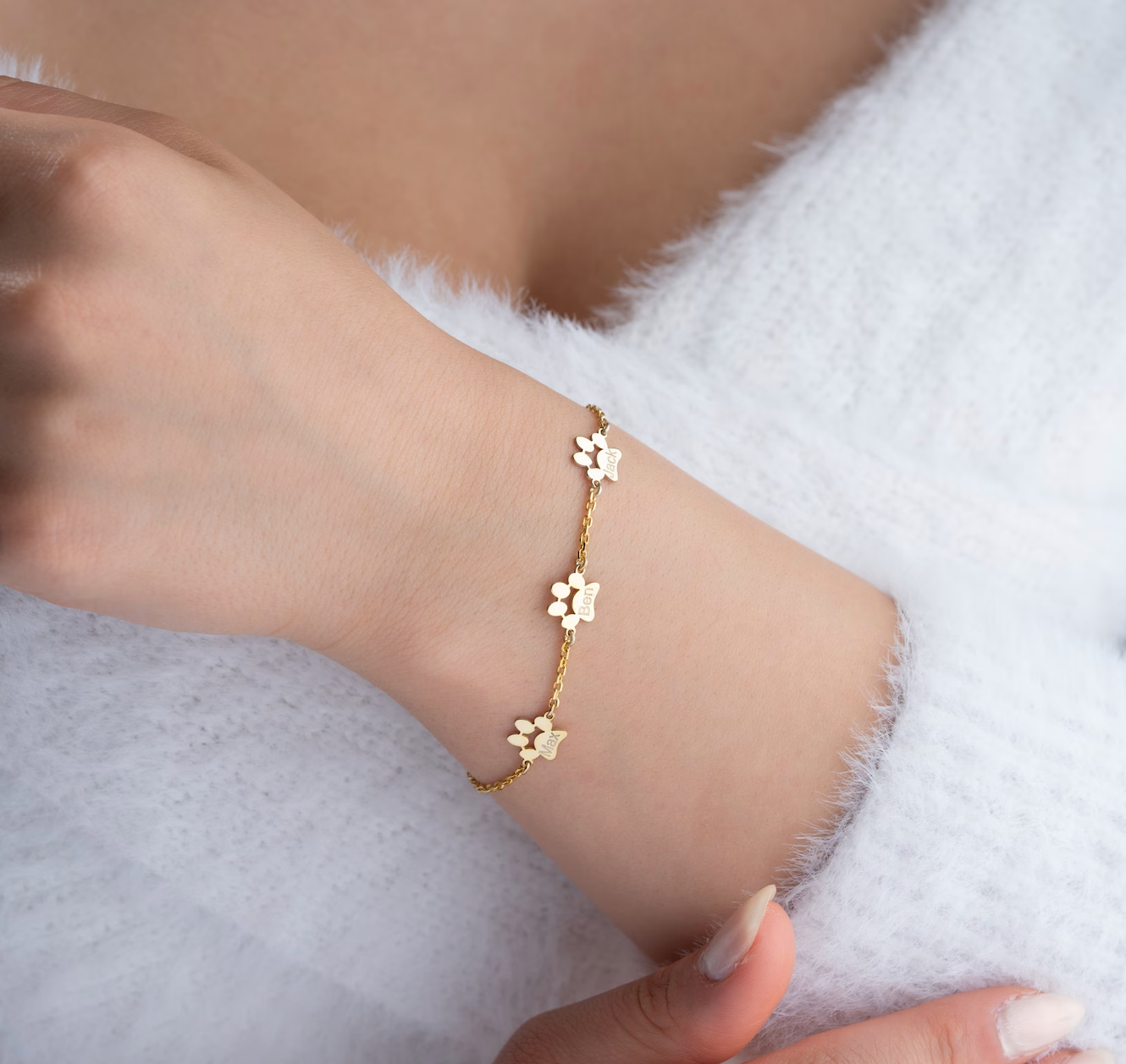 PetAmour Signaturarmband | Anpassningsbar husdjursjuvel med ingraverade namn