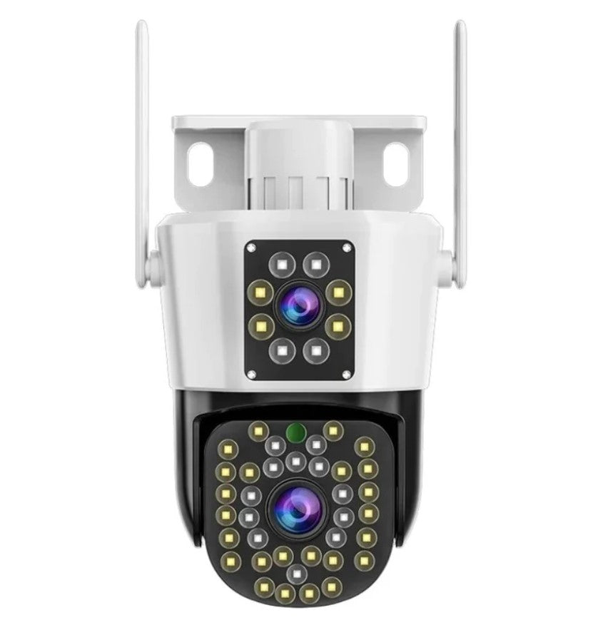 Set med 2 säkerhetskameror med dubbla linser – DualGuard Max 2-Pack