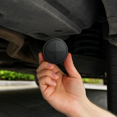 Magnetisk GPS Tracker Kompakt – Realtidsövervakning för fordon, husdjur och värdesaker – USB-uppladdningsbar