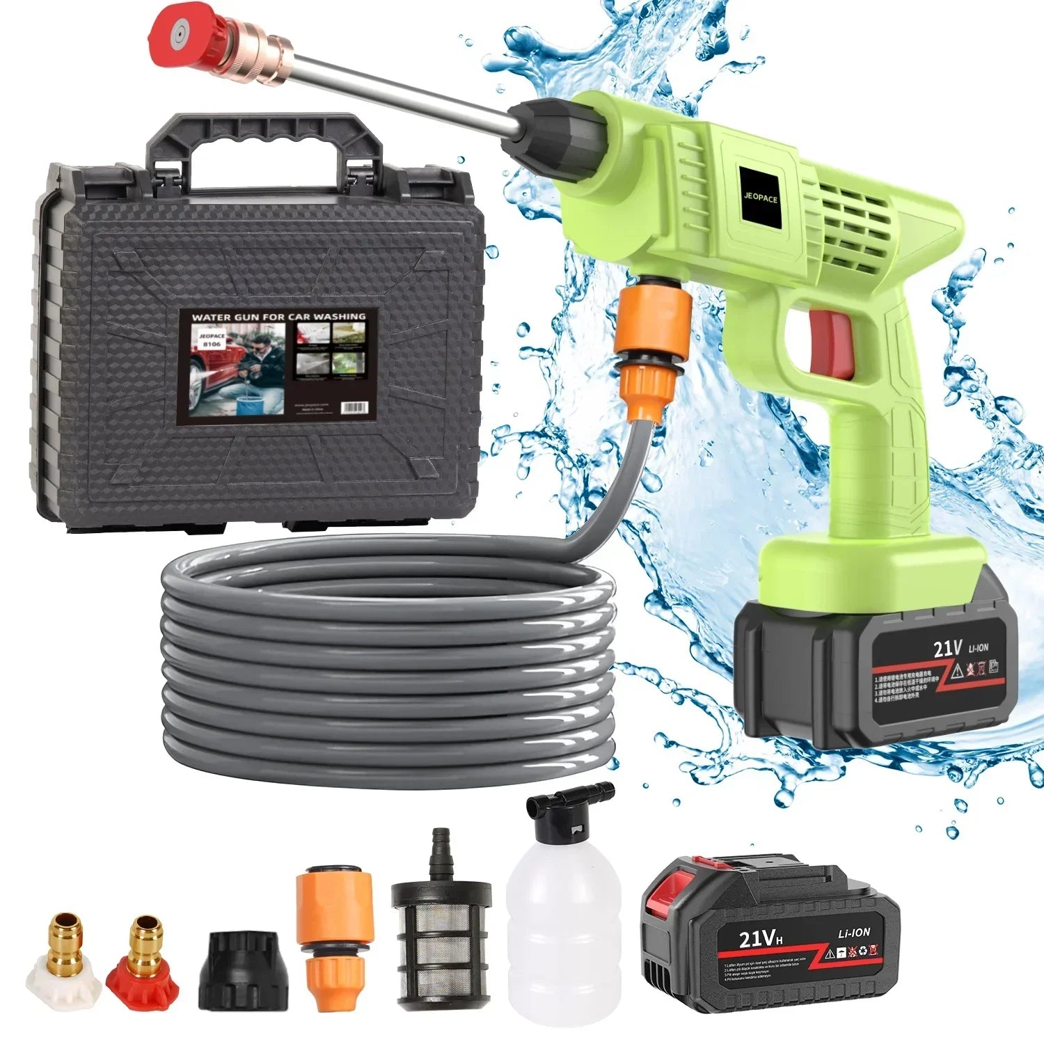 PowerWash Trådlös Bilrengöringspistol – Kraftfull och Praktisk