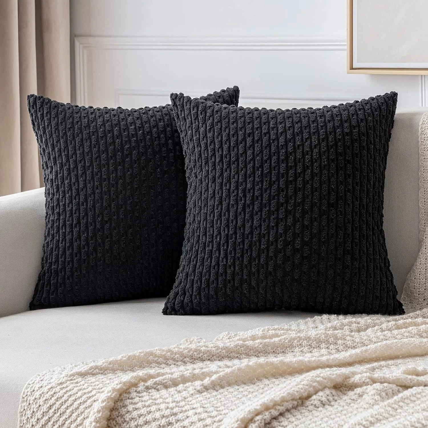 Kuddfodral i kord i Boho-stil – Velvia