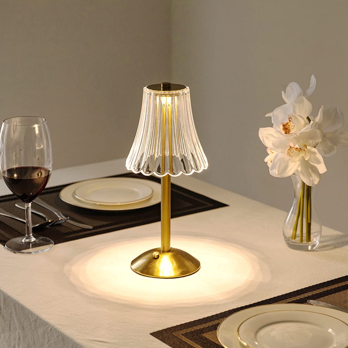 Guldkristall Bordslampa - Aurora Luxe