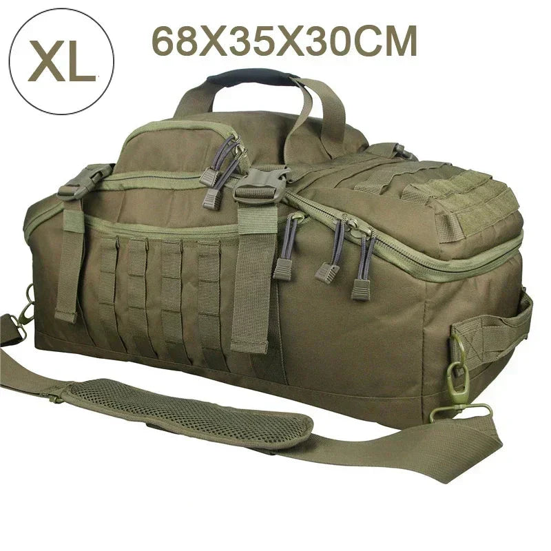 Stor Taktisk Resväska och Ryggsäck - TrailTrek Duffle