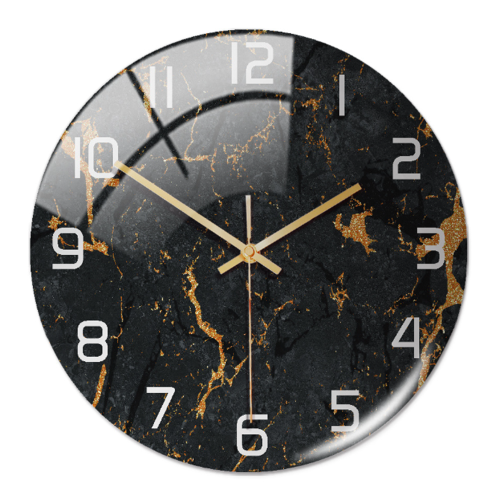Stilren Väggklocka med Marmor Effekt – MarbleTime