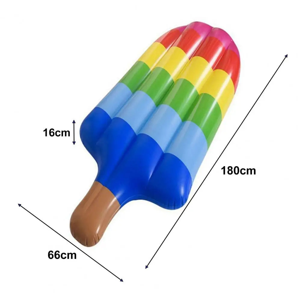 Uppblåsbar Pool Float i Glassform – Glädjefylld Regnbågs Lounge för Poolen