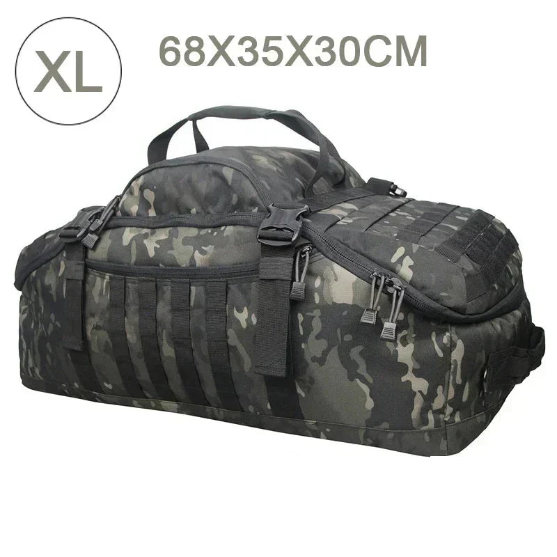 Stor Taktisk Resväska och Ryggsäck - TrailTrek Duffle