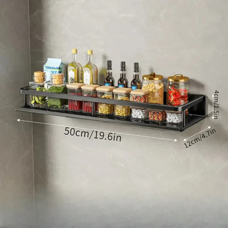 Modern svart kökshylla – MetroRack
