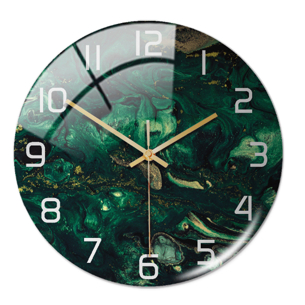 Stilren Väggklocka med Marmor Effekt – MarbleTime