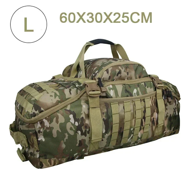 Stor Taktisk Resväska och Ryggsäck - TrailTrek Duffle
