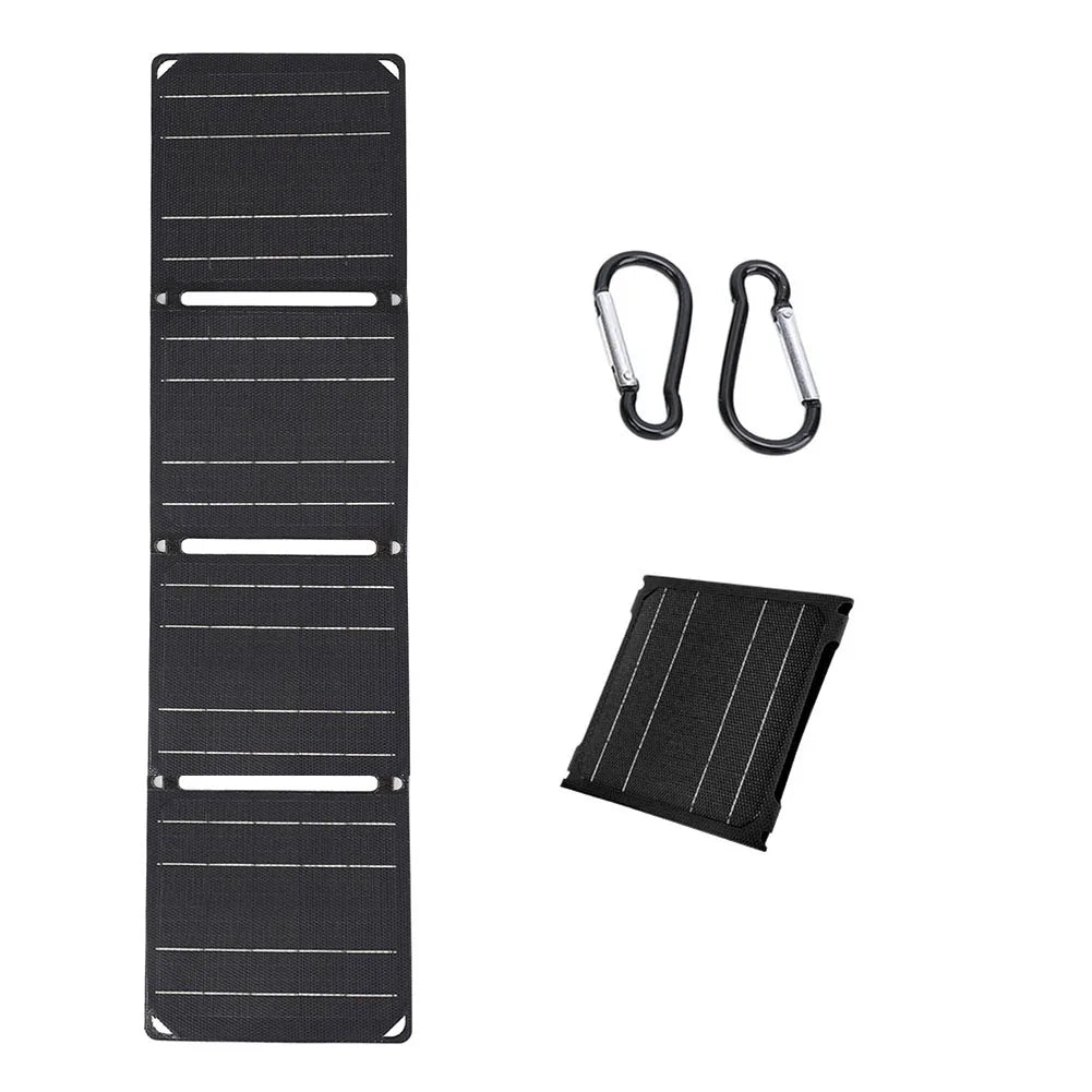 SolarLux RadiantFold Bärbar Laddare | Hög-effektiv hopfällbar solpanelsladdare för energi på språng