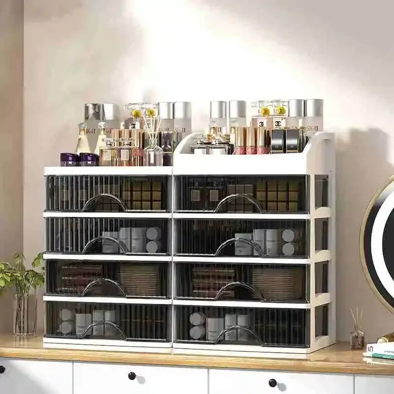 Transparent Make-up Organiser i Akryl - Clarityn