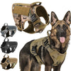 TacticalElite K9 Sele och Koppling Set - Militärstil Sele för Stora Hundar med Träningskoppel