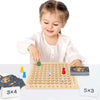 Lärande Spel Träbräda för Multiplikation 1–10 med Kort & Tärningar